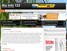 Tablet Screenshot of bizinfo123.com